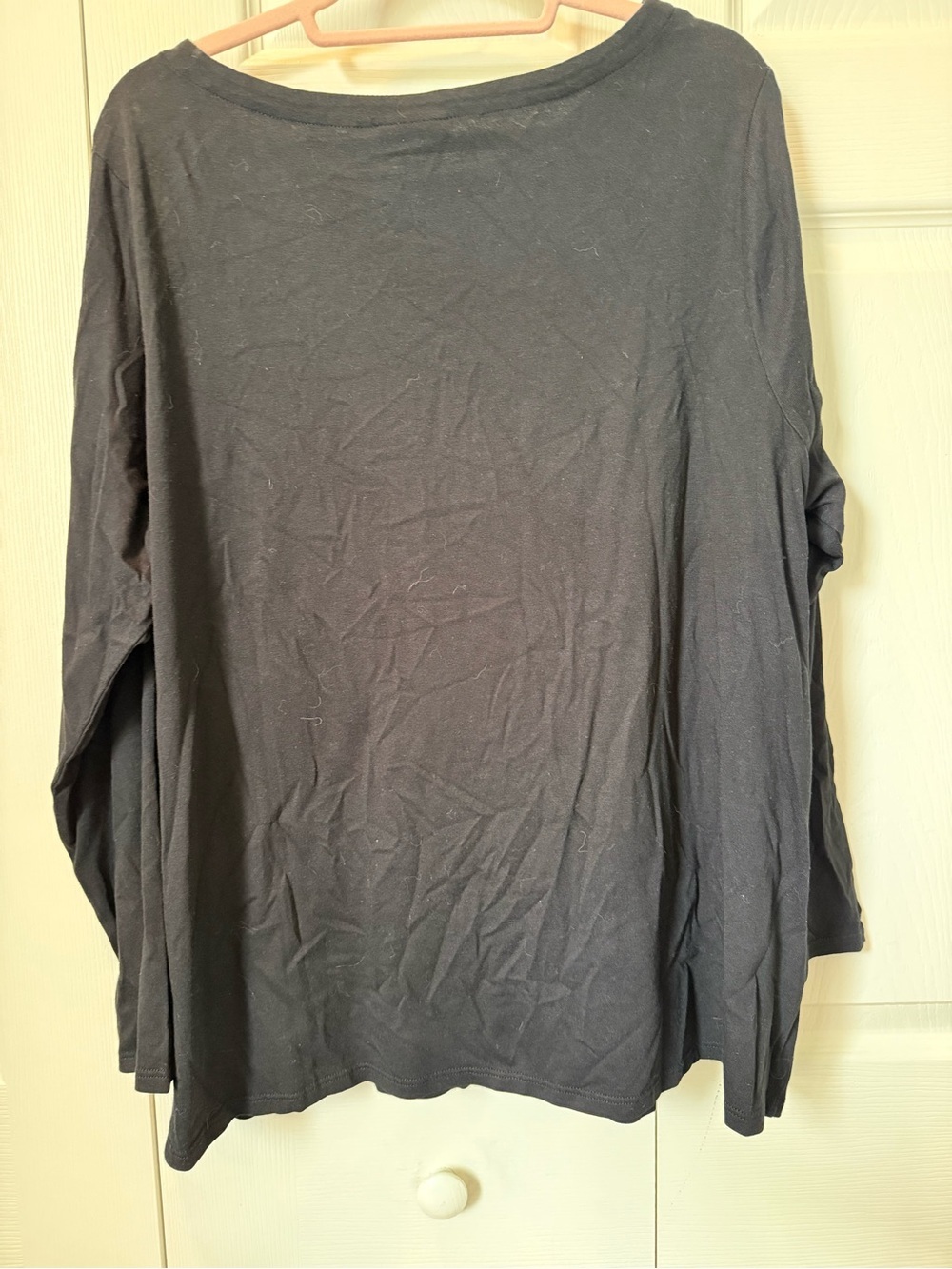 # J. Jill 2X Black Long-Sleeve Top with Paisley Floral Embroidery - Picture 6 of 8
